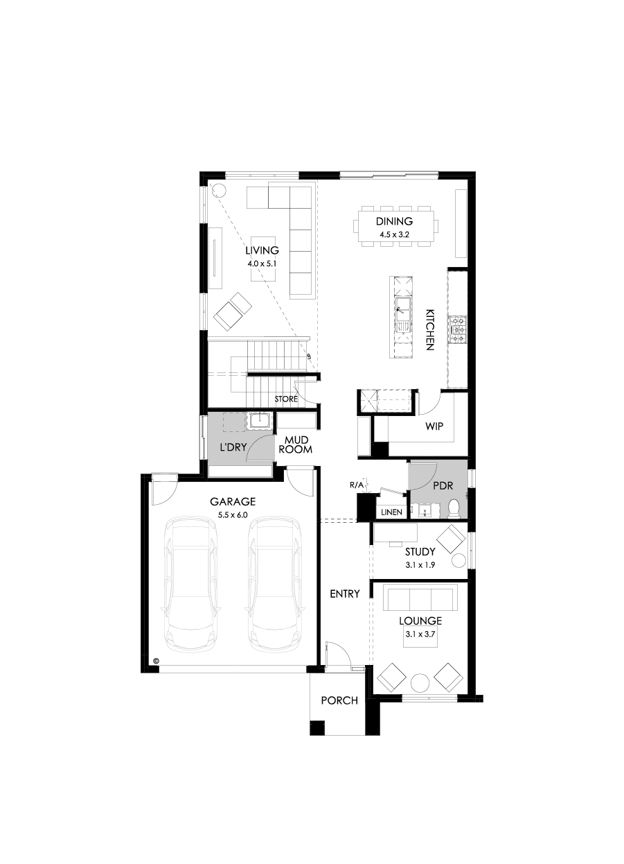 33 Ground Floor Floorplan (Standard)