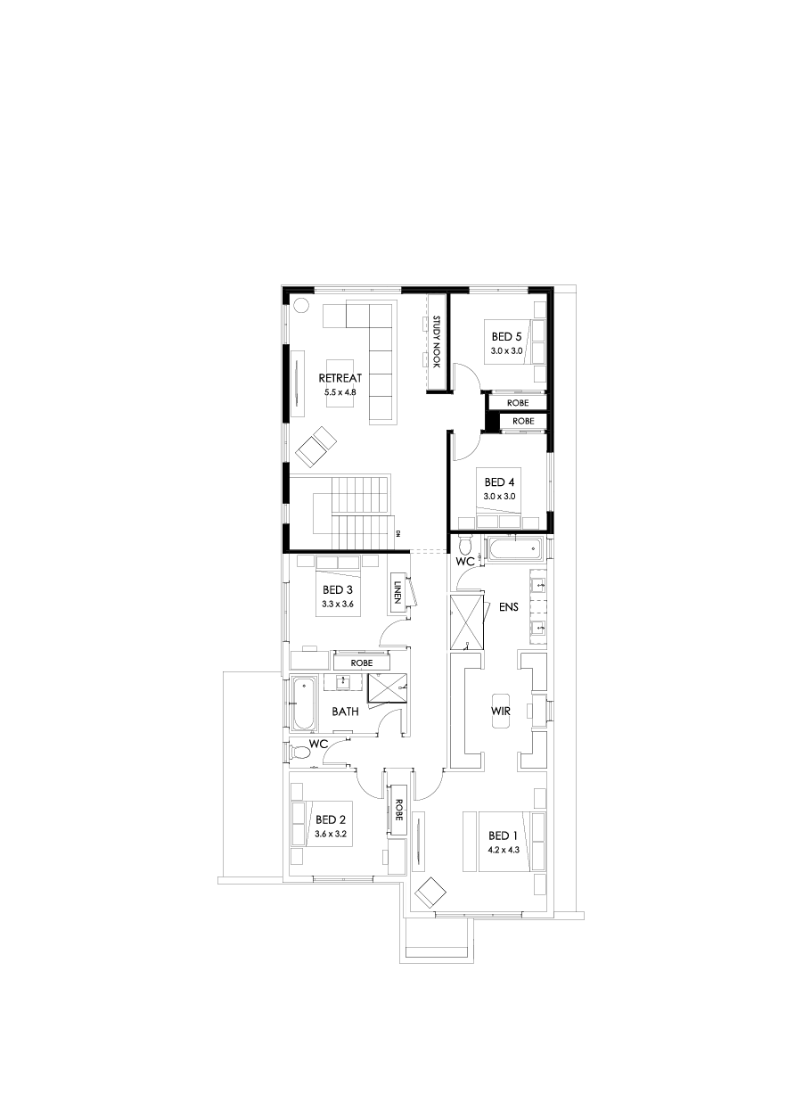 37 First Floor Floorplan (5th bedroom)