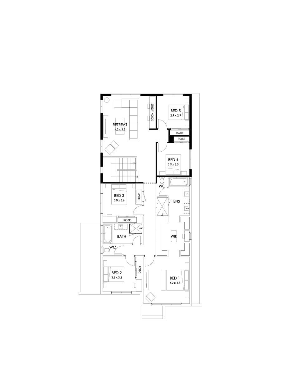 37 First Floor Floorplan (5th bedroom)