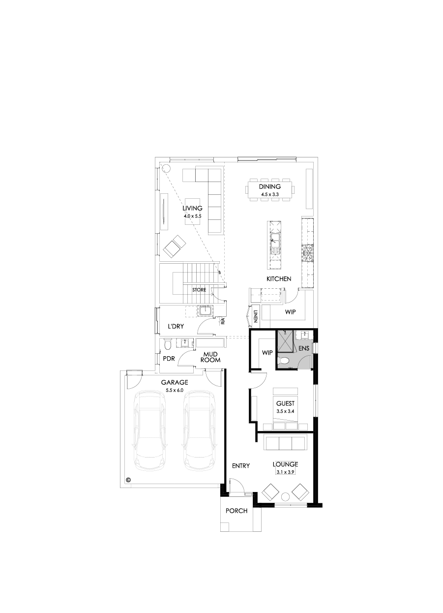 37 Ground Floor Floorplan (Guest bedroom)