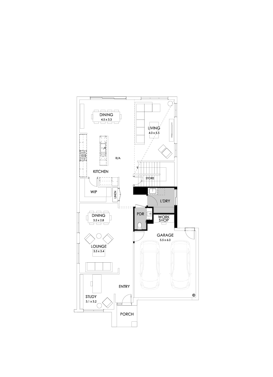 37 Ground Floor Floorplan (Workshop - Flipped)