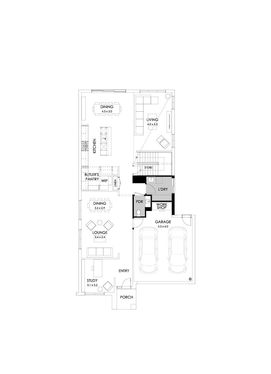 37 Ground Floor Floorplan (Workshop - Flipped)