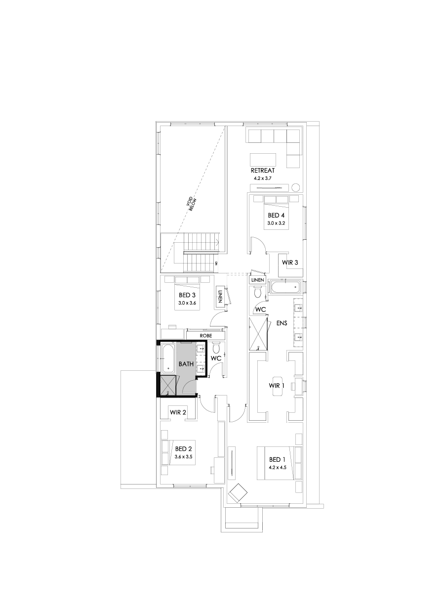40 First Floor Floorplan (Bathroom upgrade)