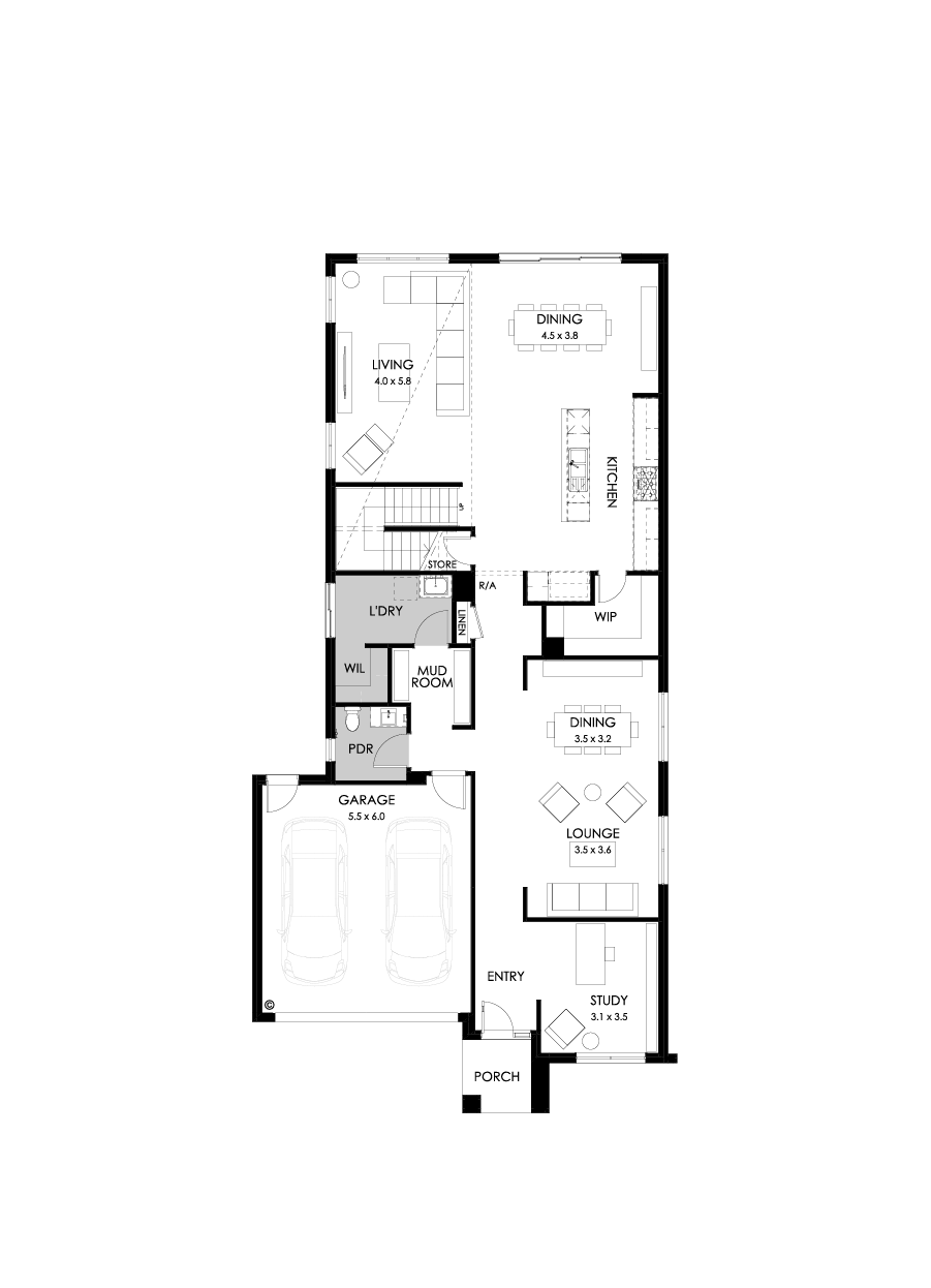 40 Ground Floor Floorplan (Standard)