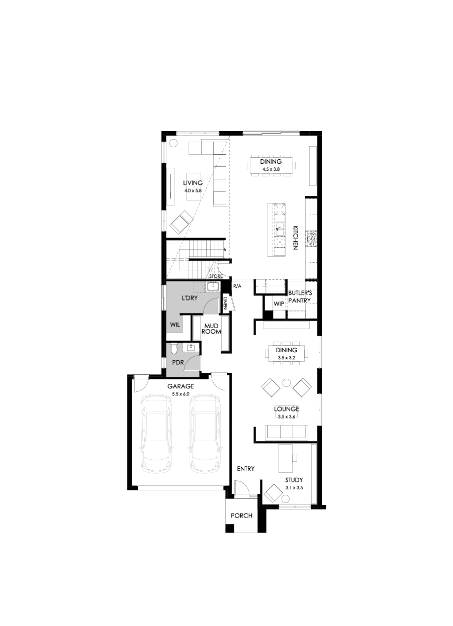 40 Ground Floor Floorplan (Standard)