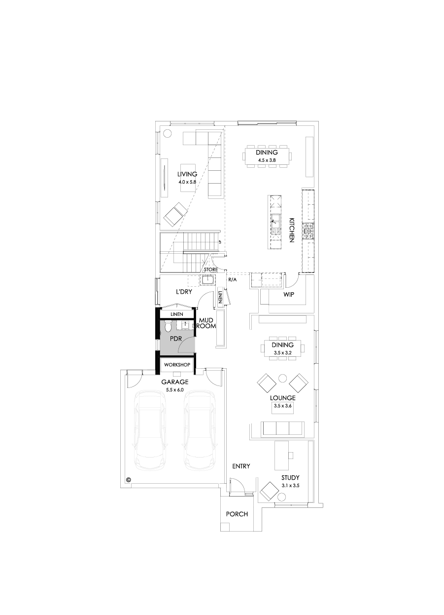 40 Ground Floor Floorplan (Workshop)