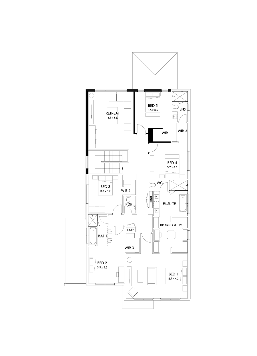 45 First Floor Floorplan (5th bedroom)