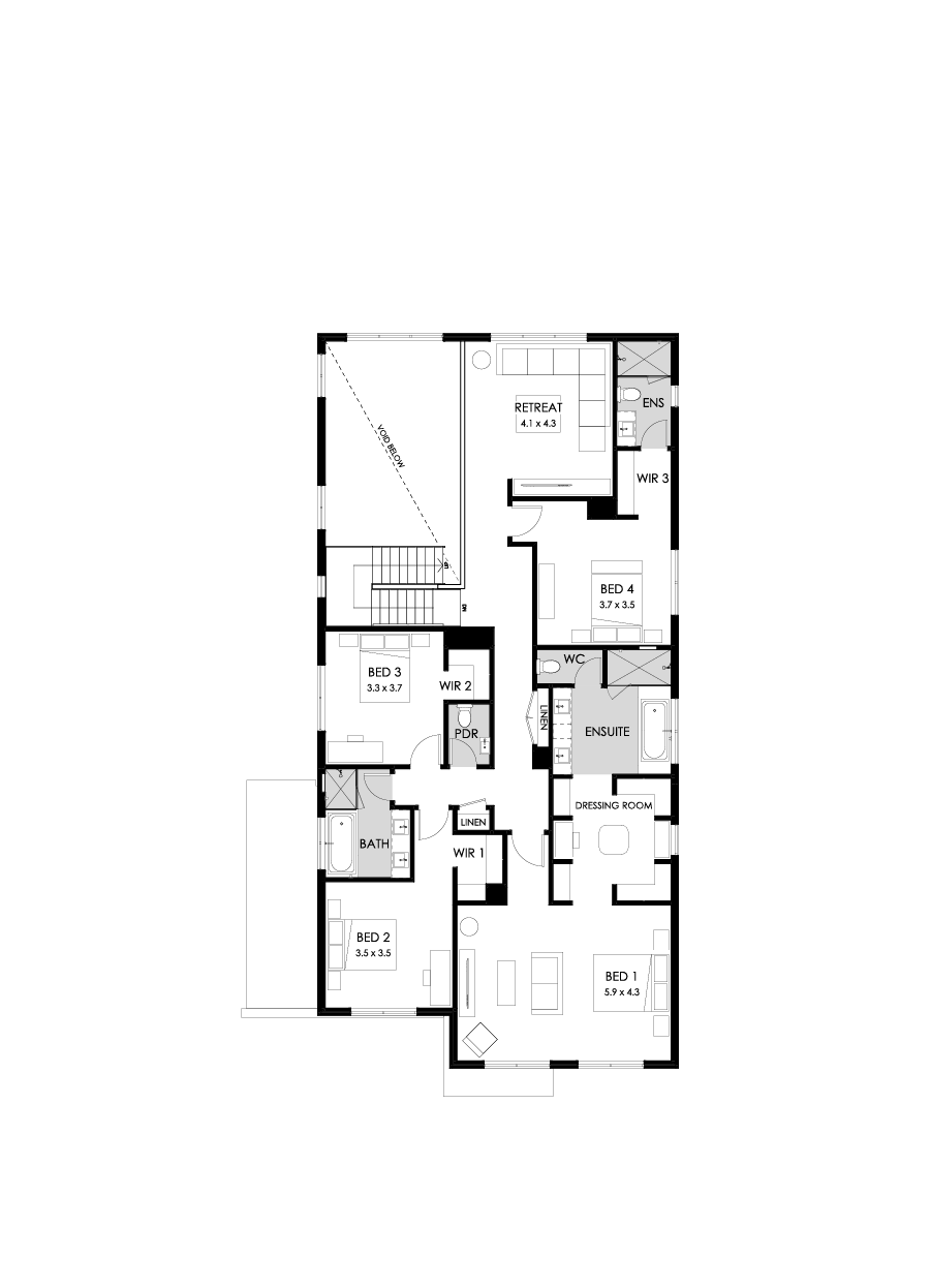 45 First Floor Floorplan (Standard )