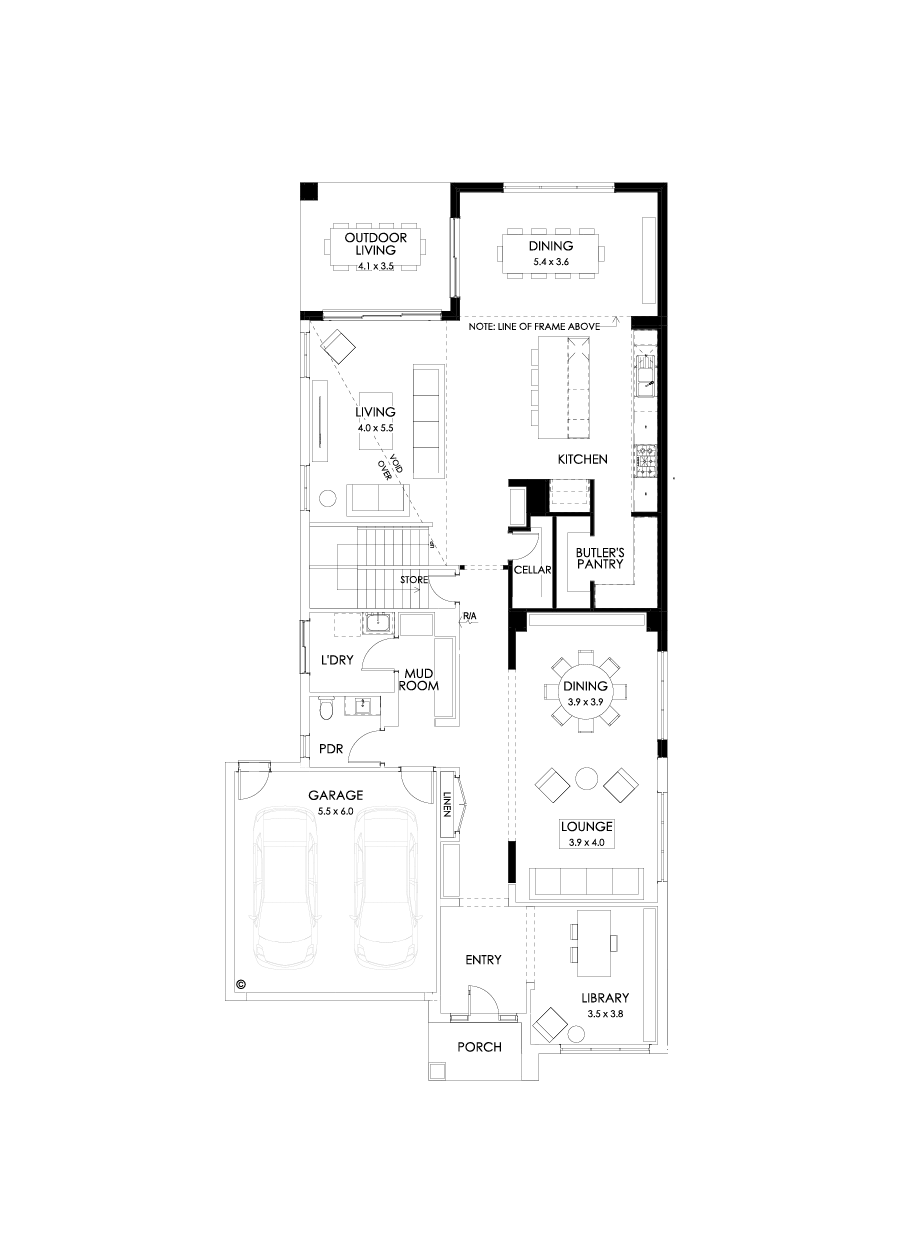 45 Ground Floor Floorplan (Larger kitchen dining)