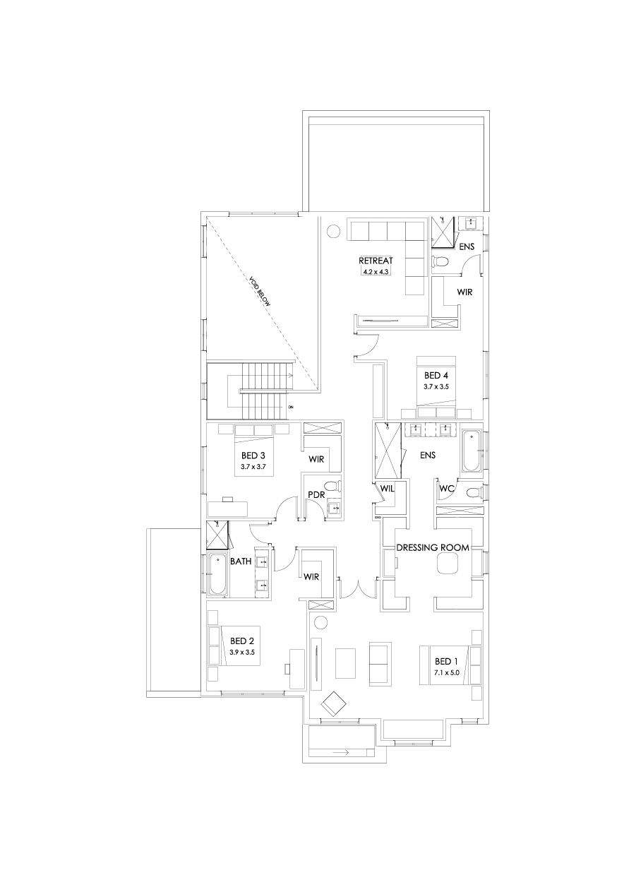 50 First Floor Floorplan (Alternate grand outdoor living)