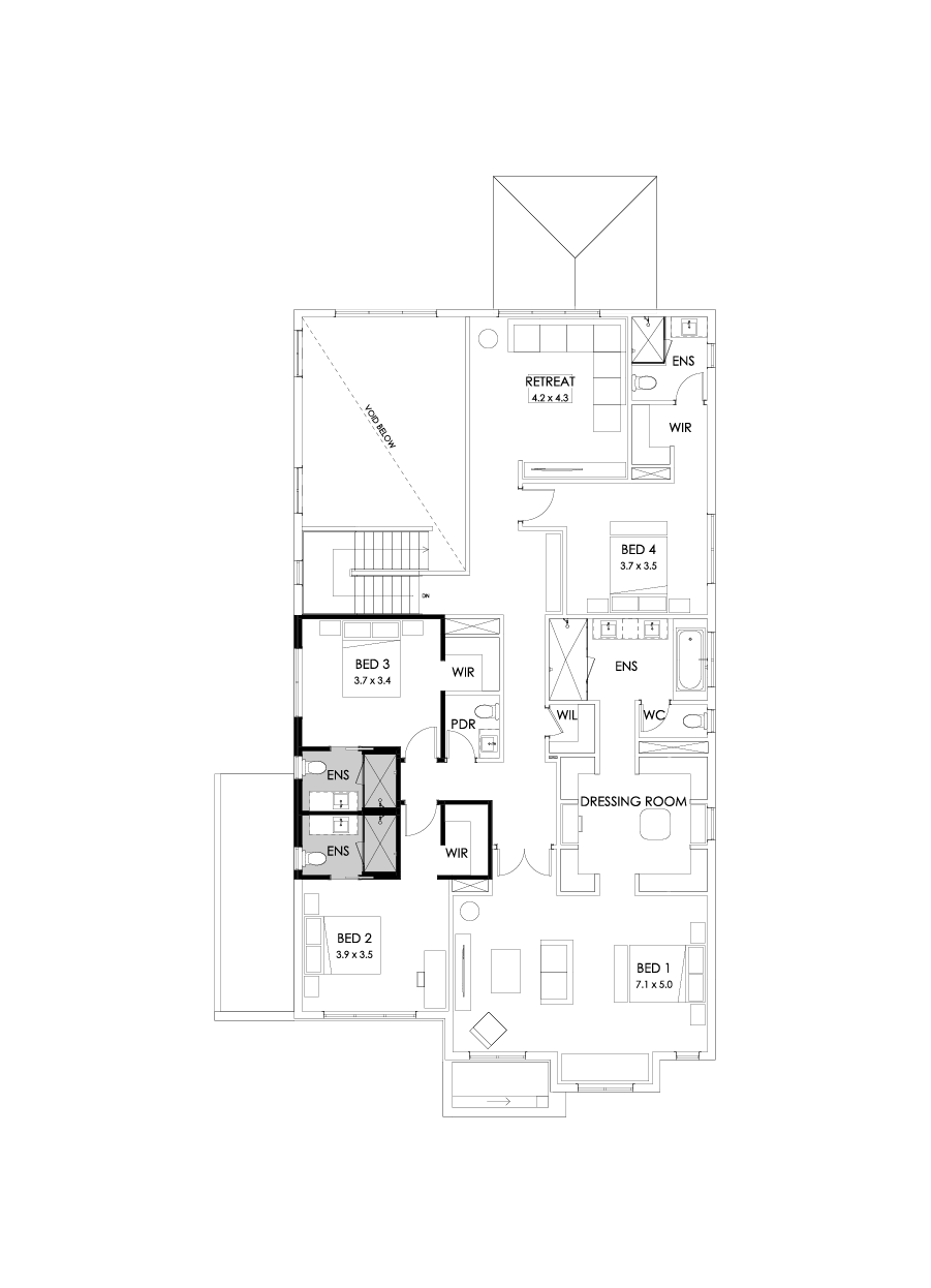 50 First Floor Floorplan (Ensuites to all bedrooms)