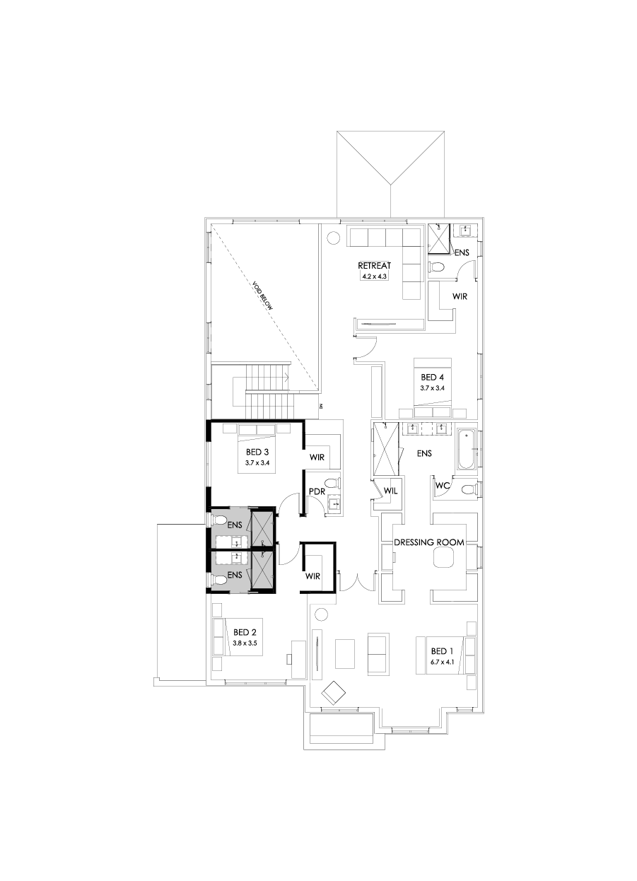 50 First Floor Floorplan (Ensuites to all bedrooms)