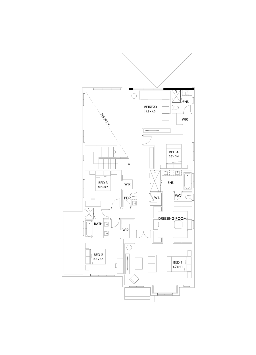 50 First Floor Floorplan (Grand outdoor living)