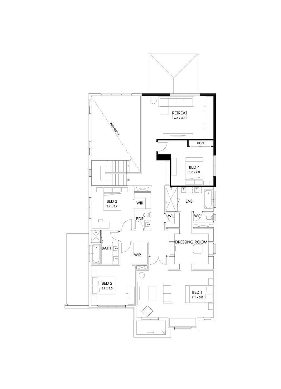 50 First Floor Floorplan (No minor ensuite)