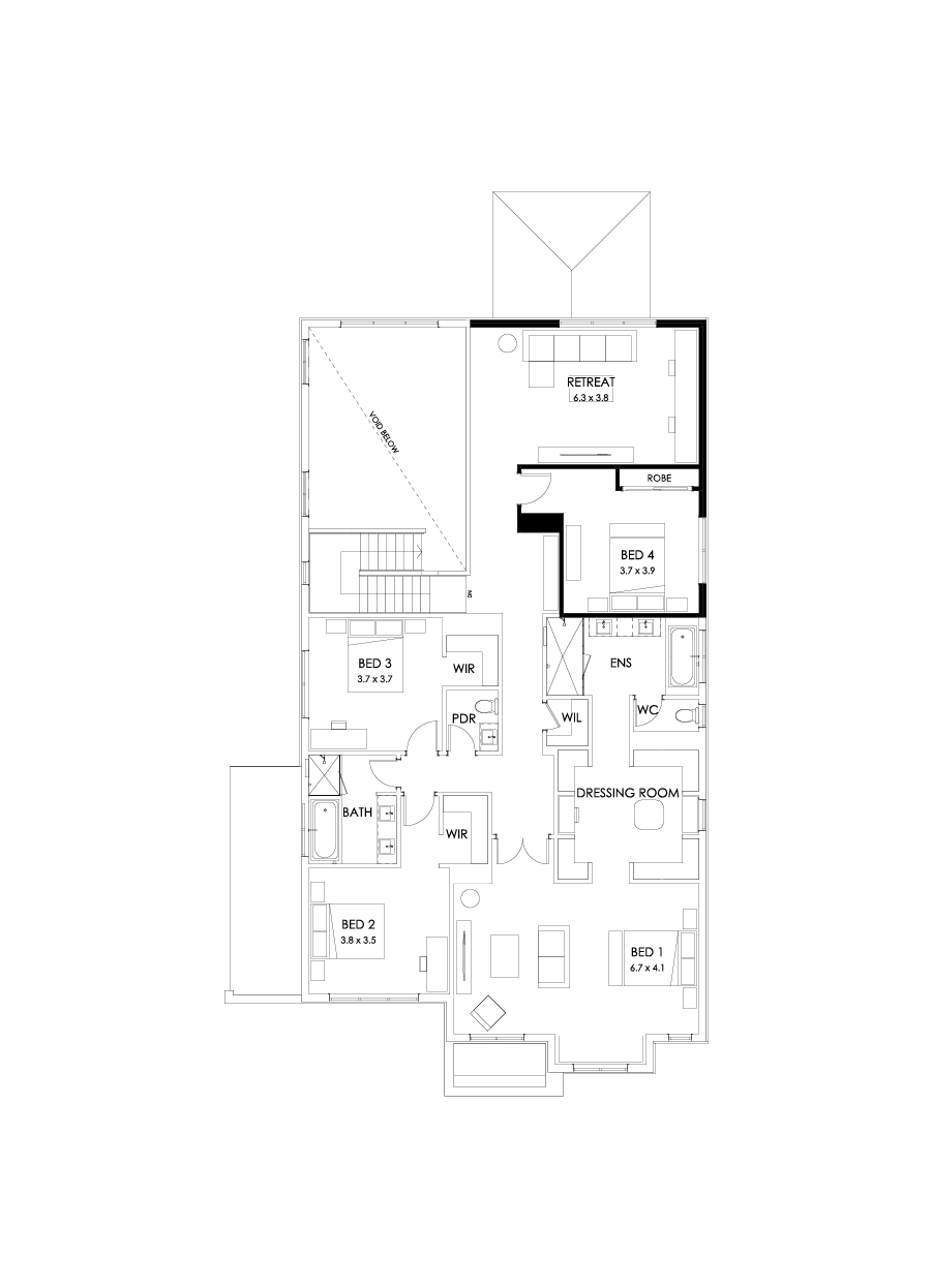 50 First Floor Floorplan (No minor ensuite)
