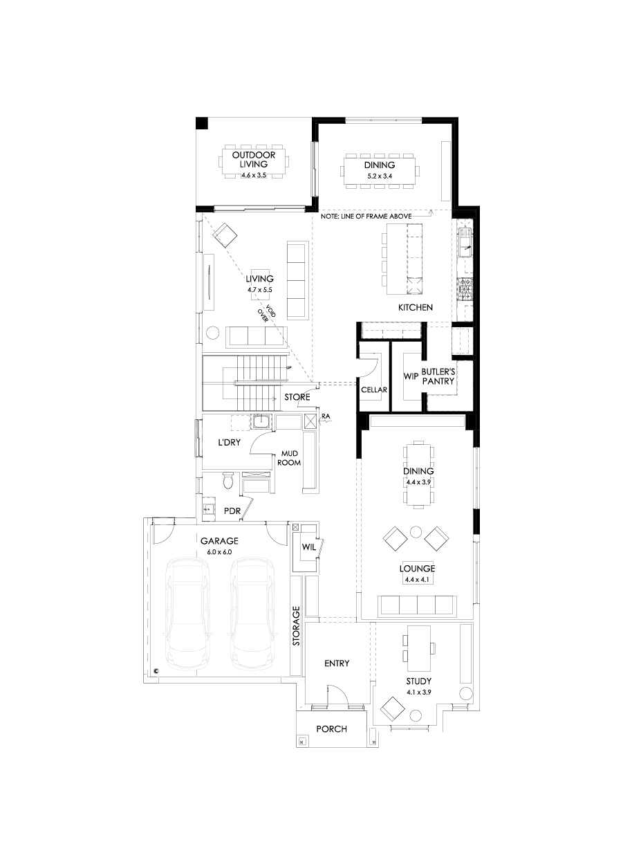 50 Ground Floor Floorplan (Larger kitchen dining)