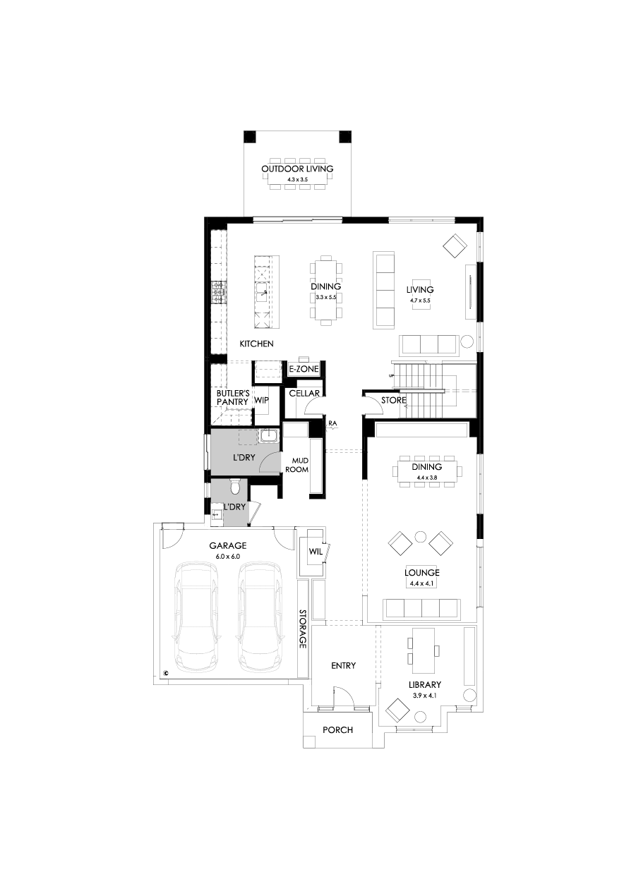 50 Ground Floor Floorplan (Rear flip)
