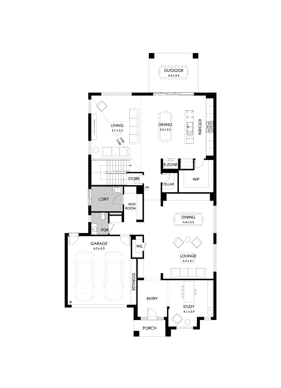50 Ground Floor Floorplan (Standard)