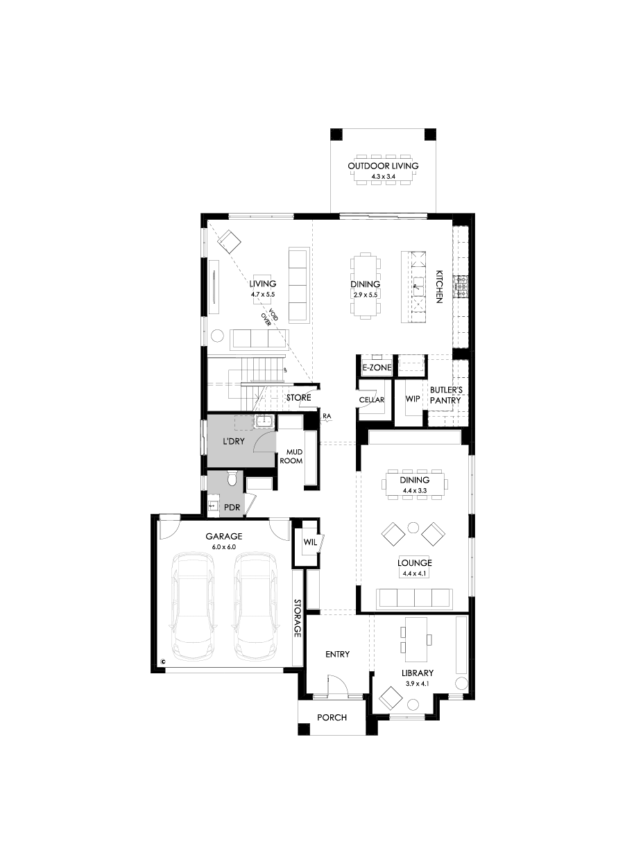 50 Ground Floor Floorplan (Standard)