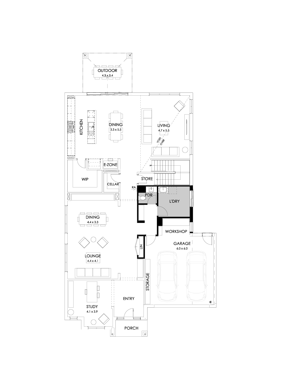 50 Ground Floor Floorplan (Workshop - Flipped)