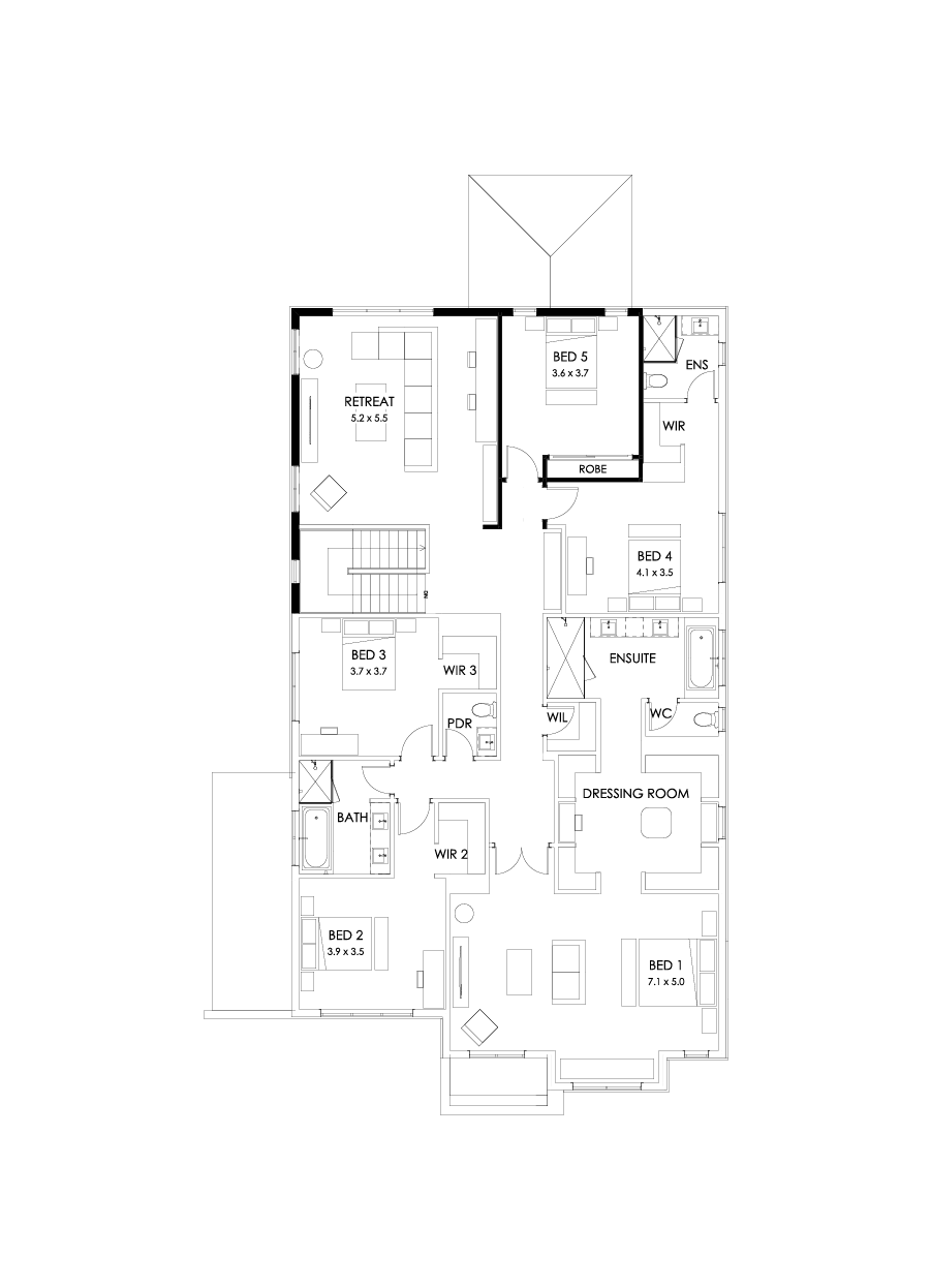 52 First Floor Floorplan (5th bedroom)