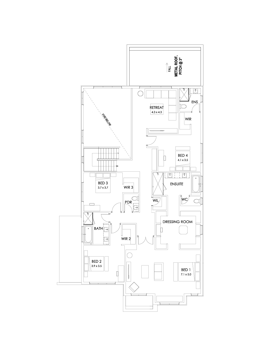 52 First Floor Floorplan (Alternate grand outdoor living)