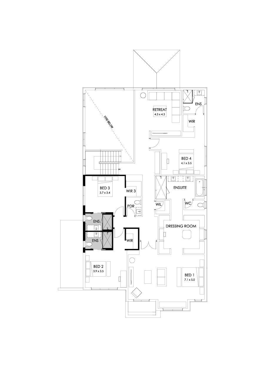 52 First Floor Floorplan (Ensuites to all bedrooms)