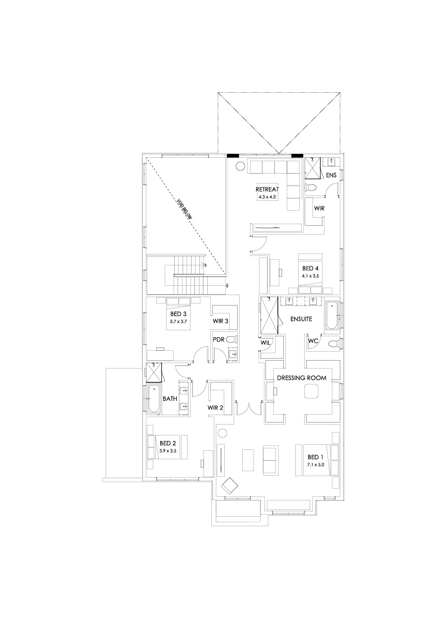 52 First Floor Floorplan (Grand outdoor living)