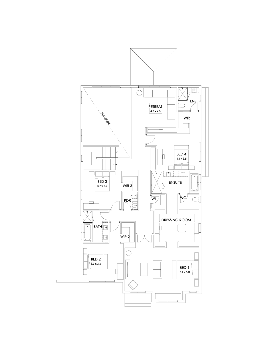 52 First Floor Floorplan (Larger kitchen)