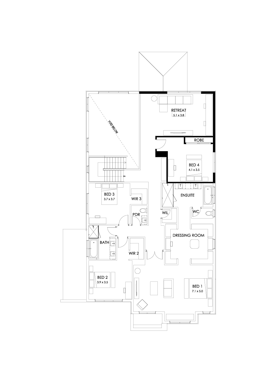 52 First Floor Floorplan (No minor ensuite)