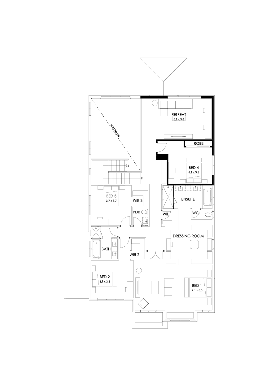 52 First Floor Floorplan (No minor ensuite)