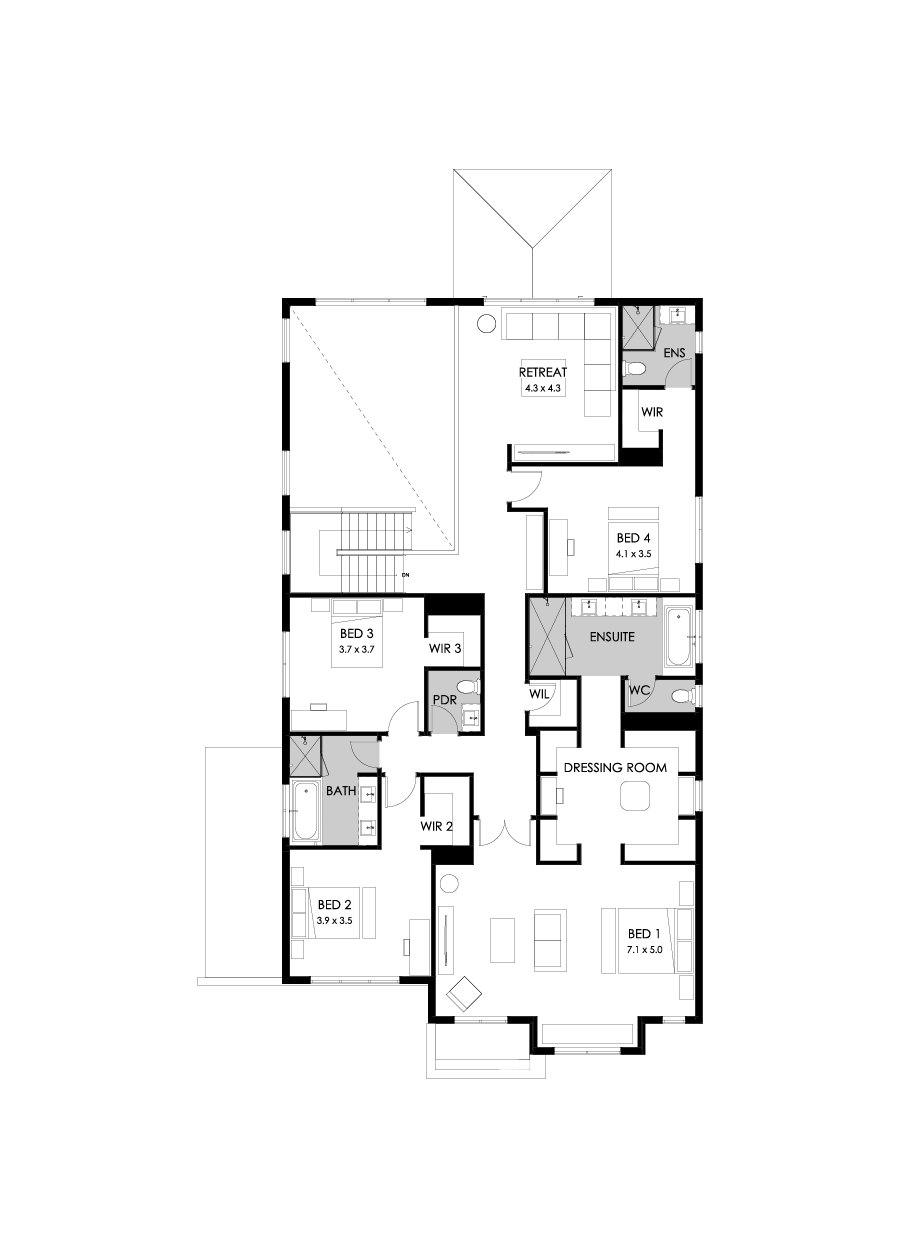 52 First Floor Floorplan (Standard)