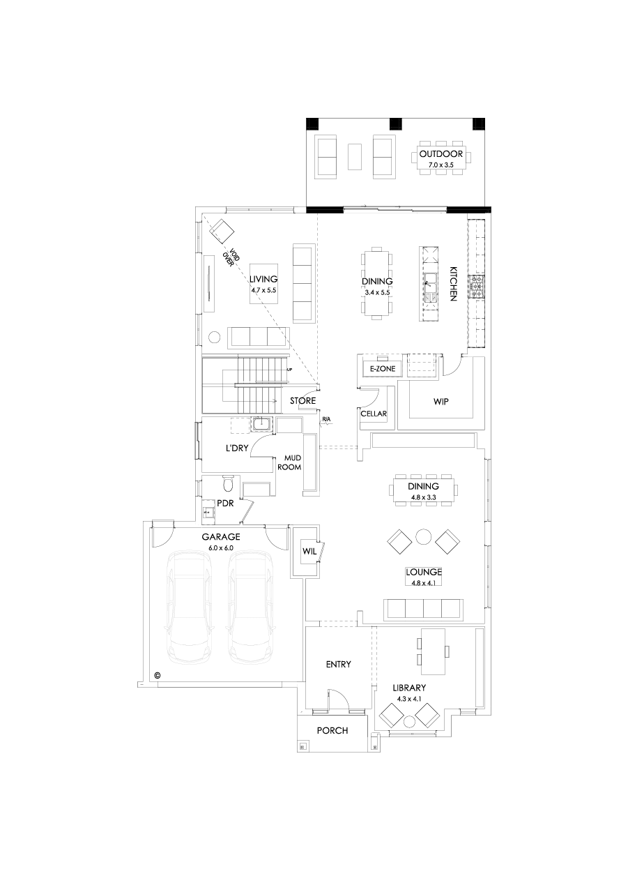 52 Ground Floor Floorplan (Grand outdoor living)