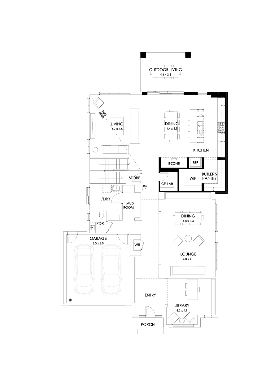 52 Ground Floor Floorplan (Larger kitchen)