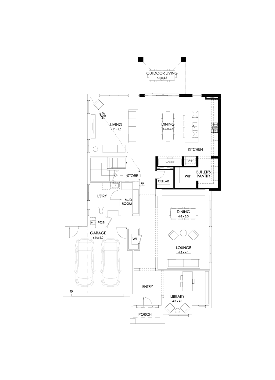 52 Ground Floor Floorplan (Larger kitchen)