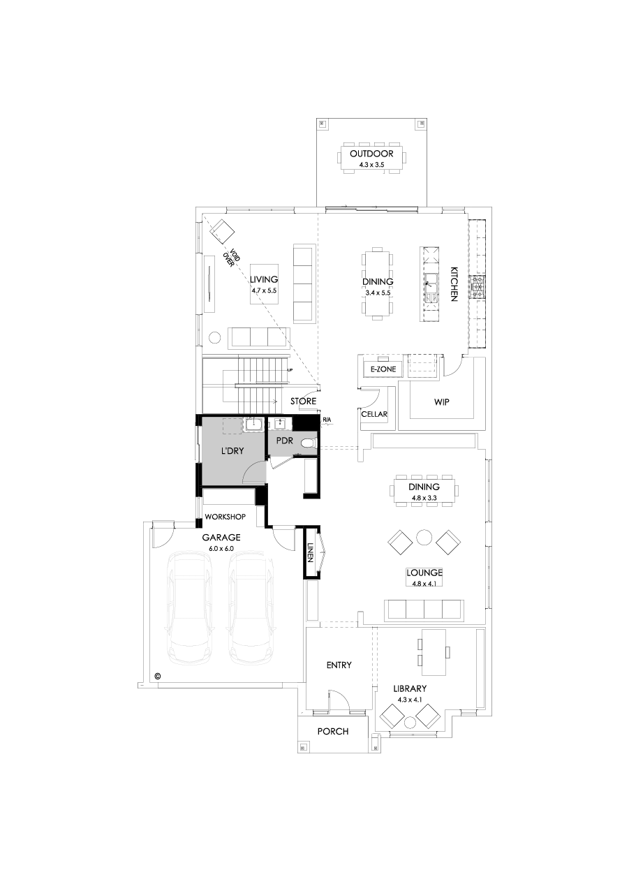 52 Ground Floor Floorplan (Workshop)