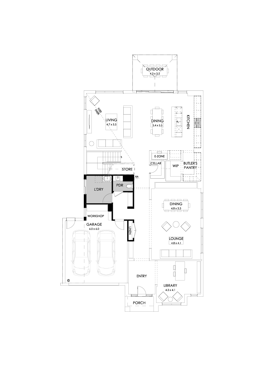 52 Ground Floor Floorplan (Workshop)
