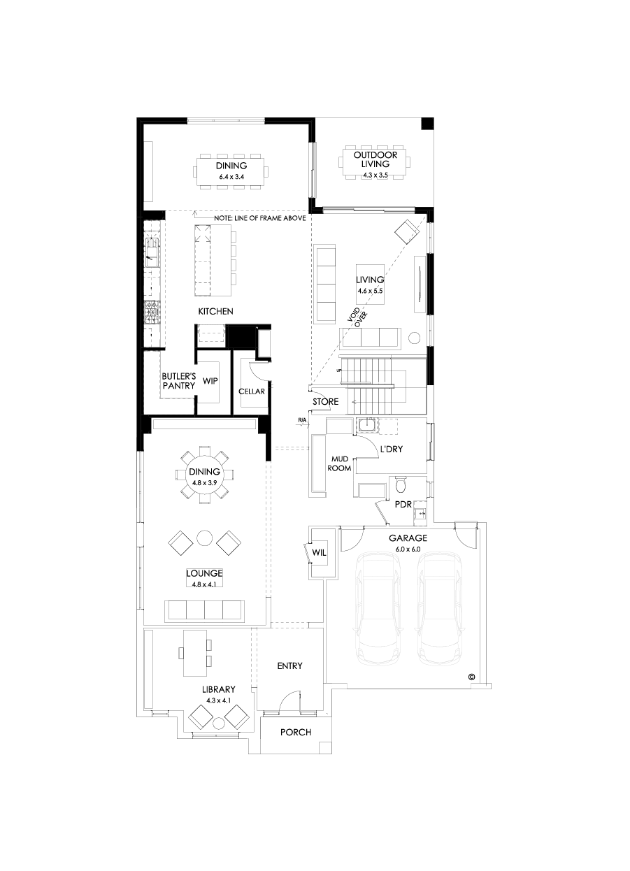 52 Ground Floor Floorplan (Larger kitchen dining - Flipped)