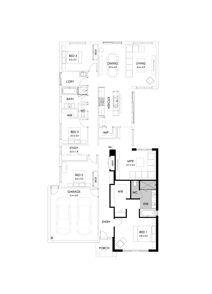 28  Floor Floorplan (Bath to ensuite)