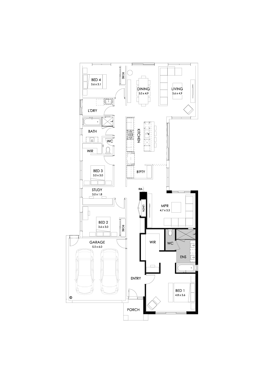 28  Floor Floorplan (Bath to ensuite)