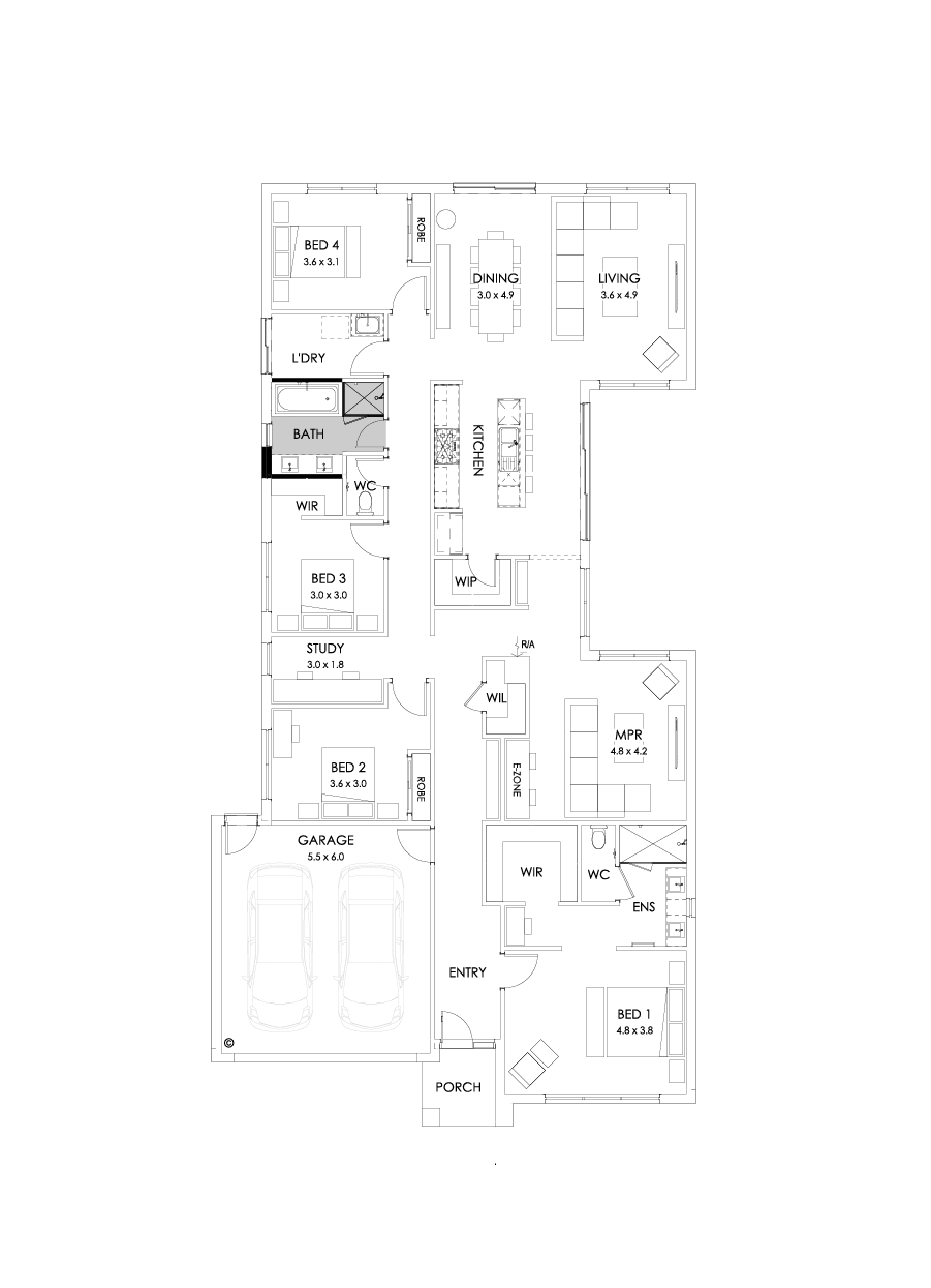 28  Floor Floorplan (Bathroom upgrade)