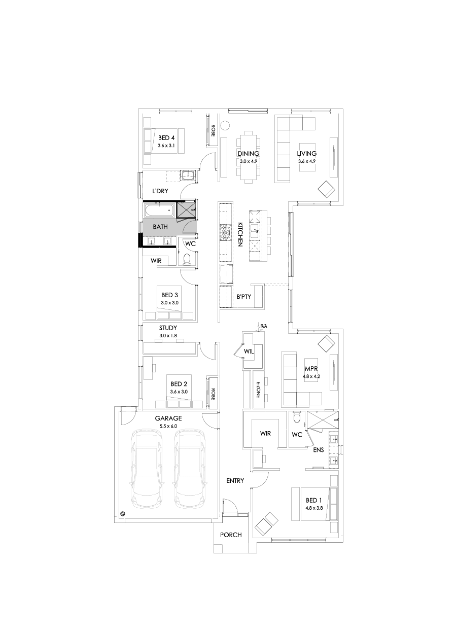 28  Floor Floorplan (Bathroom upgrade)