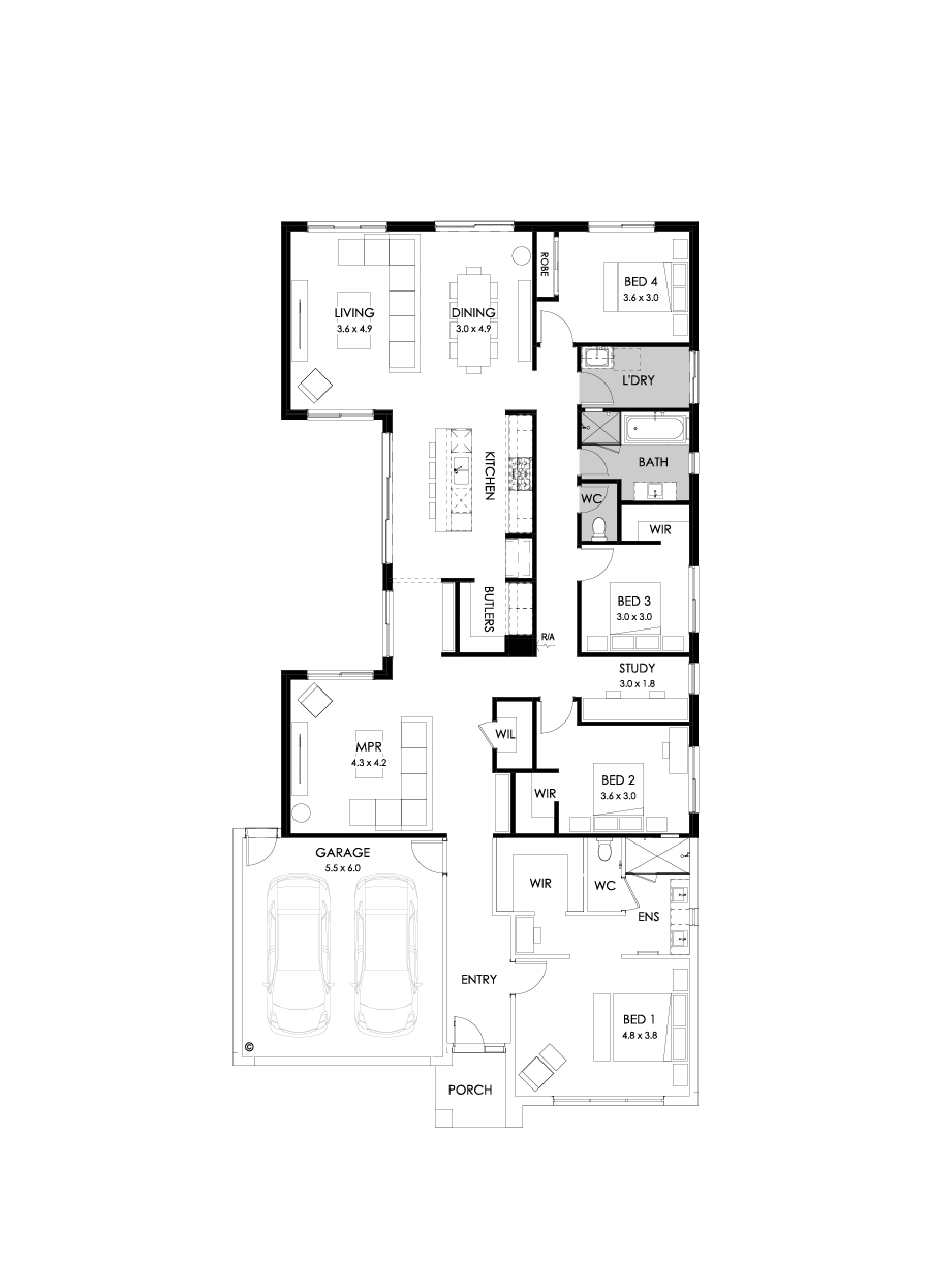 28  Floor Floorplan (Rear flip)