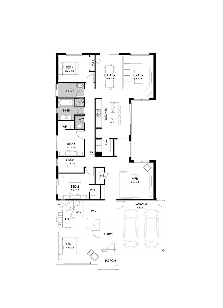 28  Floor Floorplan (Rear flip - Flipped)