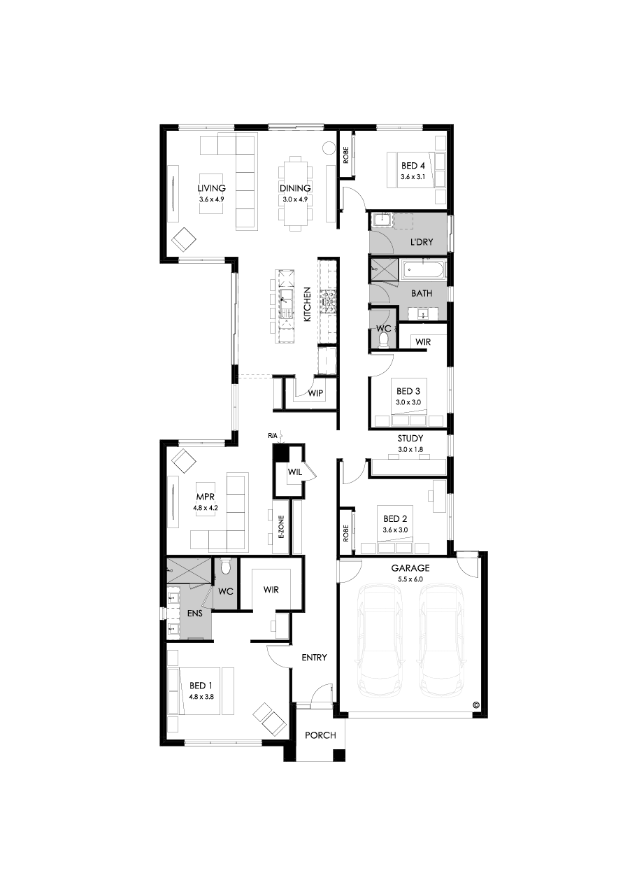 28  Floor Floorplan (Standard - Flipped)
