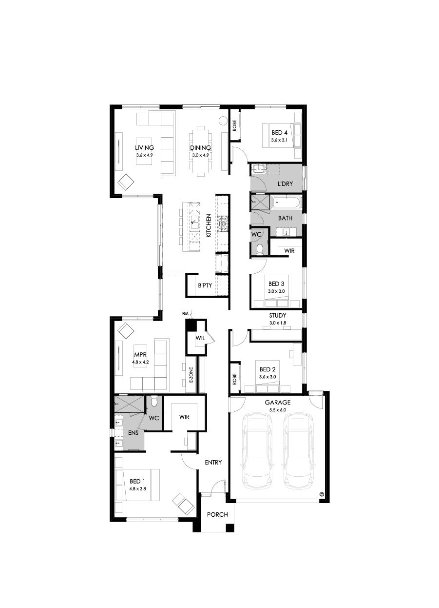 28  Floor Floorplan (Standard - Flipped)
