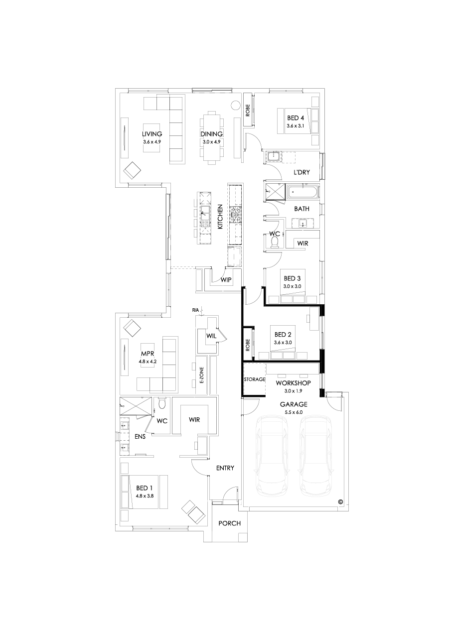 28  Floor Floorplan (Workshop - Flipped)