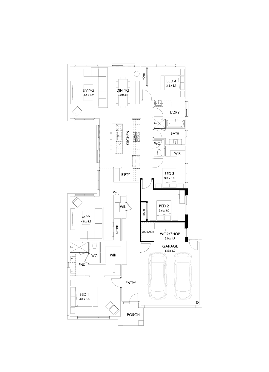 28  Floor Floorplan (Workshop - Flipped)