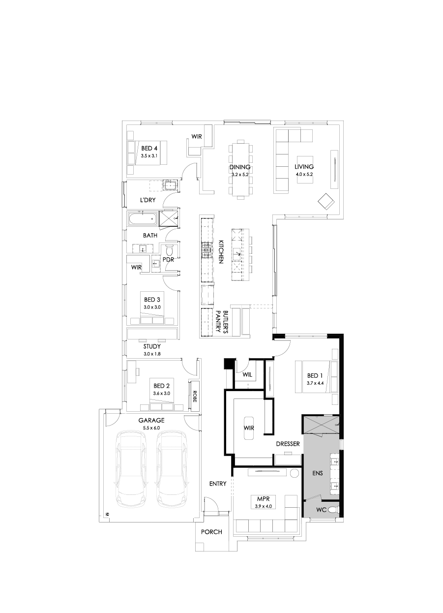 31  Floor Floorplan (Alternate bed 1)