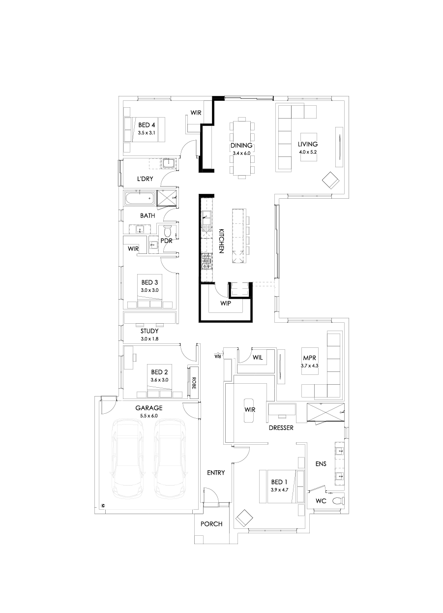 31  Floor Floorplan (Alternate kitchen)